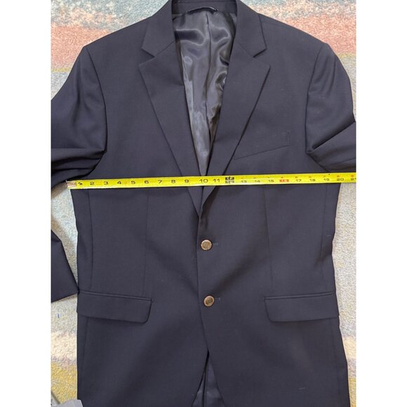 Simon Spurr Mens Navy Wool Valero 42R 2-Button Sport Coat Jacket Blazer Academia - Picture 14 of 16